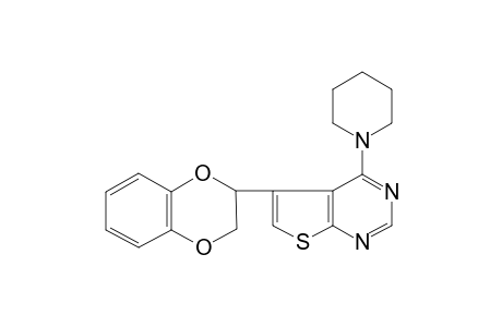 5-(2,3-dihydro-1,4-benzodioxin-3-yl)-4-(1-piperidinyl)thieno[2,3-d]pyrimidine