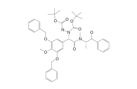 2-[N,N'-bis(1'',1''-Dimethylethoxycarbonyl)hydrazino-N-(2''-hydroxy-1''-methyl-2''-phenylethyl)-N-methyl-2-(3',5'-dibenzyloxy-4'-methoxyphenyl)acetamide