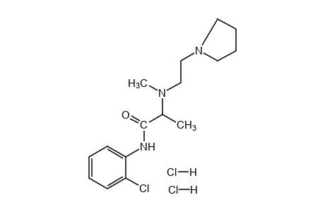 2'-Chloro-2-{methyl[2-(1-pyrrolidinyl)ethyl]amino}propionanilide, dihydrochloride