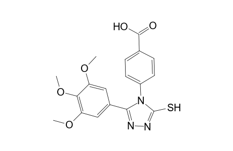 4-[3-sulfanyl-5-(3,4,5-trimethoxyphenyl)-4H-1,2,4-triazol-4-yl]benzoic acid