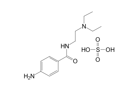p-amino-N-[2-(diethylamino)ethyl]benzamide, sulfate(1:1)