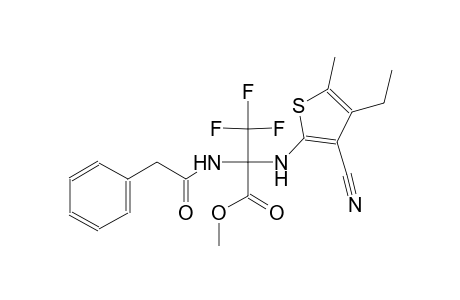 methyl 2-[(3-cyano-4-ethyl-5-methyl-2-thienyl)amino]-3,3,3-trifluoro-2-[(phenylacetyl)amino]propanoate