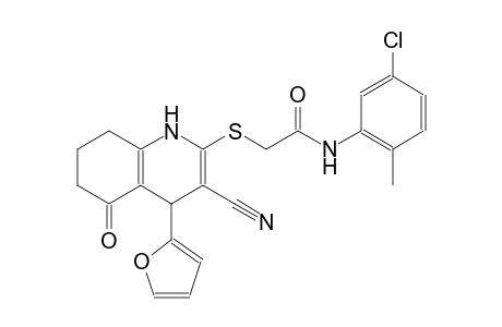 acetamide, N-(5-chloro-2-methylphenyl)-2-[[3-cyano-4-(2-furanyl)-1,4,5,6,7,8-hexahydro-5-oxo-2-quinolinyl]thio]-