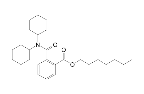 Phthalic acid, monoamide, N,N-dicyclohexyl-, heptyl ester