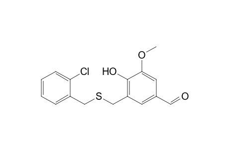 2-Methoxy-4-formyl-6-(2-chlorobenzylthiomethyl)phenol