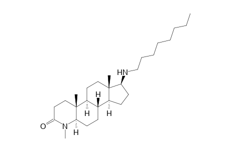 (1S,3aS,3bS,5aR,9aR,9bS,11aS)-6,9a,11a-trimethyl-1-(octylamino)-2,3,3a,3b,4,5,5a,8,9,9b,10,11-dodecahydro-1H-indeno[5,4-f]quinolin-7-one