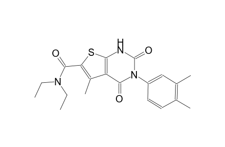 3-(3,4-dimethylphenyl)-N,N-diethyl-5-methyl-2,4-dioxo-1,2,3,4-tetrahydrothieno[2,3-d]pyrimidine-6-carboxamide