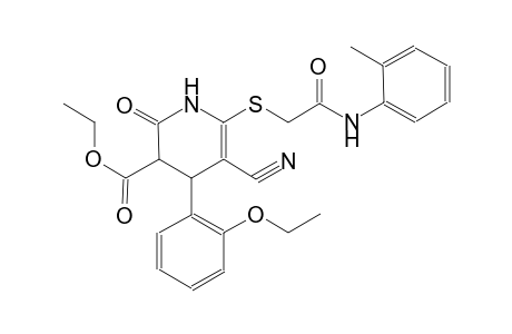 3-pyridinecarboxylic acid, 5-cyano-4-(2-ethoxyphenyl)-1,2,3,4-tetrahydro-6-[[2-[(2-methylphenyl)amino]-2-oxoethyl]thio]-2-oxo-, ethyl ester