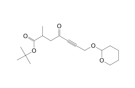 tert-Butyl 2-methyl-4-oxo-7-hydroxy-hept-5-ynoate tetrahydropyranyl ether