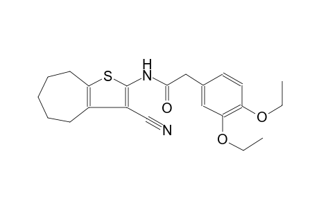 benzeneacetamide, N-(3-cyano-5,6,7,8-tetrahydro-4H-cyclohepta[b]thien-2-yl)-3,4-diethoxy-