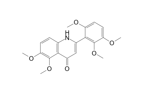 5,6-DIMETHOXY-2-(2,5,6-TRIMETHOXYPHENYL)-1H-QUINOLIN-4-ONE