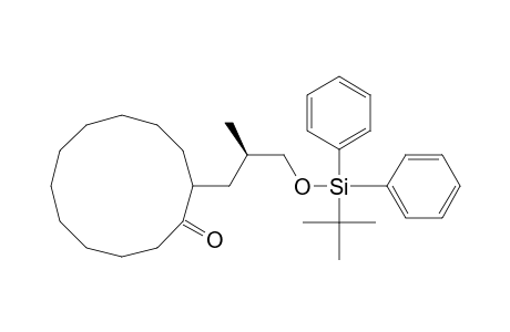2-(3'-tert-butyldiphenylsilyoxy-2'R-methyl-1'-propyl)cyclododecaone