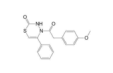 2H-1,3,4-Thiadiazin-2-one, 3,4-dihydro-4-[2-(4-methoxyphenyl)acetyl]-5-phenyl-