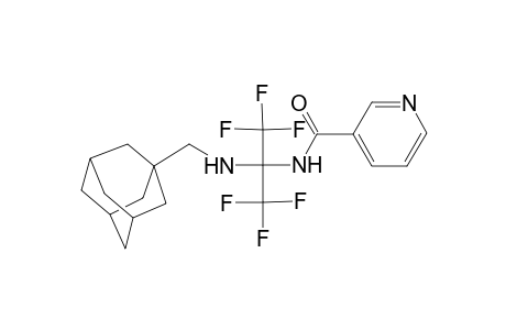 N-[1-[(adamantan-1-ylmethyl)-amino]-2,2,2-trifluoro-1-trifluoromethyl-ethyl]nicotinamide