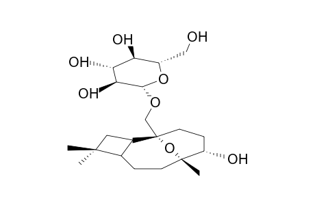 (1R,4S,5R,8S,9S)-4,8-EPOXYCARYOPHYLLANE-5,14-DIOL-14-O-BETA-D-GLUCOPYRANOSIDE