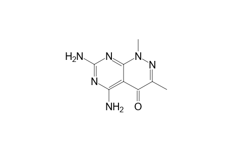 5,7-bis(azanyl)-1,3-dimethyl-pyrimido[4,5-c]pyridazin-4-one