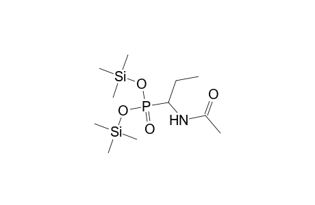 Phosphonic acid, [1-(acetylamino)propyl]-, bis(trimethylsilyl) ester