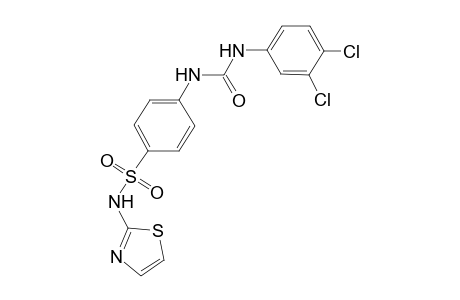 4-{[(3,4-dichloroanilino)carbonyl]amino}-N-(1,3-thiazol-2-yl)benzenesulfonamide