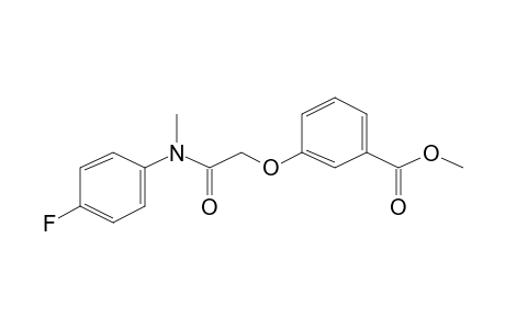 3-[2-(4-Fluoroanilino)-2-oxoethoxy]benzoic acid, N-methyl, methyl ester