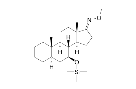 7.BETA.-[(TRIMETHYLSILYL)OXY]-5.ALPHA.-ANDROSTAN-17-ONE-17-(O-METHYLOXIME)