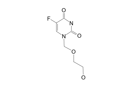 1H-Pyrimidine-2,4-dione, 5-fluoro-1-(2-hydroxyethoxymethyl)-