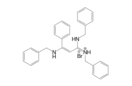 N-[1,3-Bis(benzylamino)-3-phenylprop-2-enylidene]phenylmethanaminium bromide