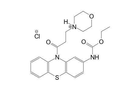 carbamic acid, [10-[3-(4-morpholiniumyl)-1-oxopropyl]-10H-phenothiazin-2-yl]-, chloride, ethyl ester