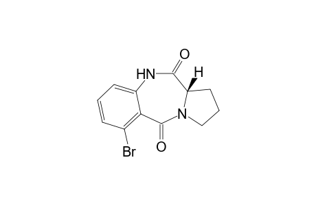 6-Bromo-1,2,3,11a-tetrahydro-5H-pyrrolo[2,1-c]-[1,4]benzodiazepine-5,11(10H)-dione