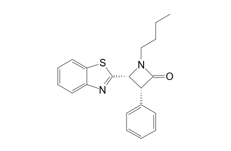 cis-4-Benzothiazol-2-yl-1-butyl-3-phenylazetidin-2-one