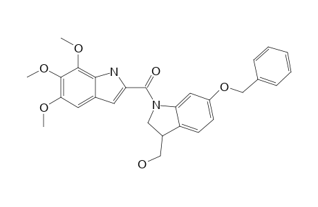 (3R/S)-6-BENZYLOXY-3-HYDROXYMETHYL-1-(5',6',7'-TRIMETHOXY-INDOL-2'-YL-CARBONYL)-2,3-DIHYDRO-1H-INDOLE