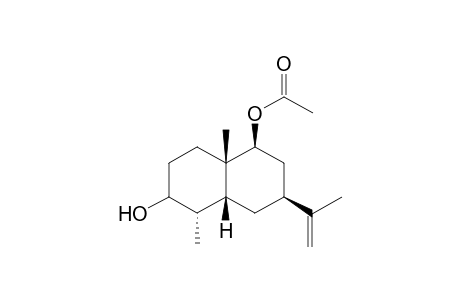 3-Hydroxy-9-.beta.-acetoxy-11(12)-en-7-.alpha.H-eudesmane