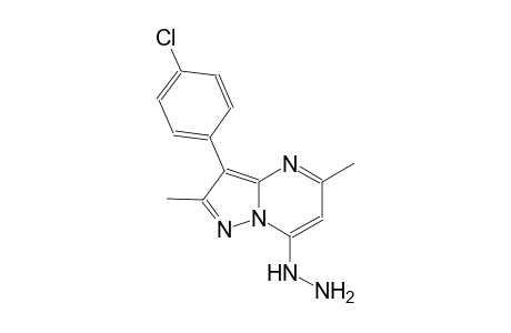 3-(4-chlorophenyl)-7-hydrazino-2,5-dimethylpyrazolo[1,5-a]pyrimidine