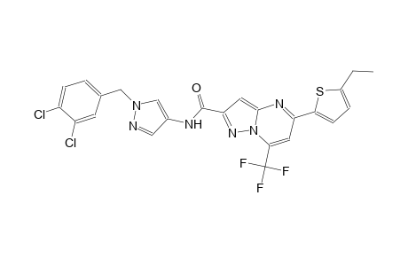 N-[1-(3,4-dichlorobenzyl)-1H-pyrazol-4-yl]-5-(5-ethyl-2-thienyl)-7-(trifluoromethyl)pyrazolo[1,5-a]pyrimidine-2-carboxamide