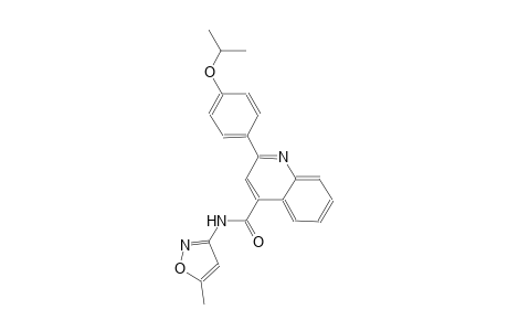 2-(4-isopropoxyphenyl)-N-(5-methyl-3-isoxazolyl)-4-quinolinecarboxamide