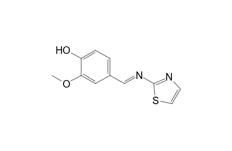 2-methoxy-4-[N-(2-thiazolyl)formimidoyl]phenol