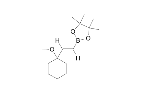 (E)-Pinacol [2-(1-methoxycyclohexyl)ethenyl]boronate