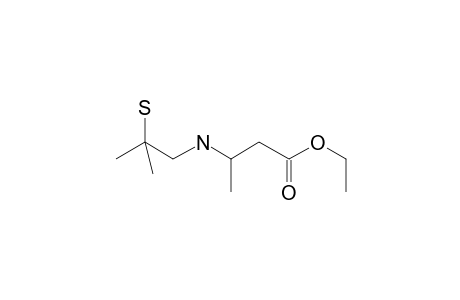 Ethyl 3-[2-methyl-2-mercaptopropylamino]butyrate