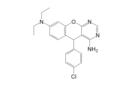 4-Amino-5-(4-chlorophenyl)-8-(diethylamino)-5Hchromeno[2,3-d]pyrimidine