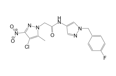 2-(4-chloro-5-methyl-3-nitro-1H-pyrazol-1-yl)-N-[1-(4-fluorobenzyl)-1H-pyrazol-4-yl]acetamide