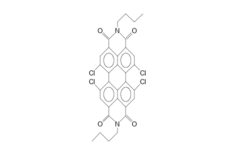 N,N'-Dibutyl-5,6,12,13-tetrachloro-perylo(3,4-cd:9,10-c'd')dipyridine-1,3,8,10-tetrone