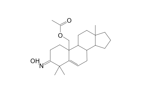 Androst-5-en-3-one, 19-acetoxy-4,4-dimethyl-, oxime