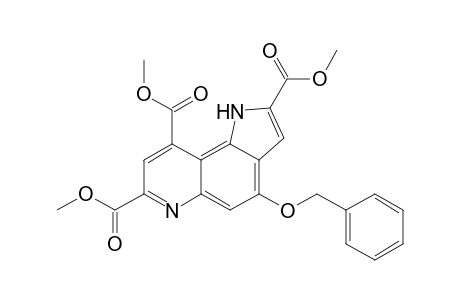 Trimethyl 4-benzyloxy-1H-pyrrolo[2,3-f]quinoline-2,7,9-tricarboxylate