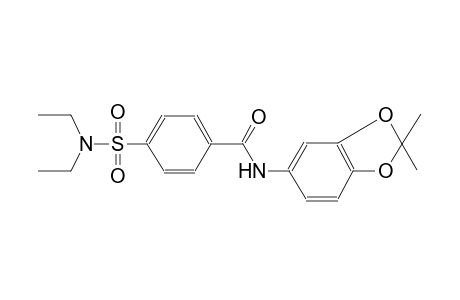 benzamide, 4-[(diethylamino)sulfonyl]-N-(2,2-dimethyl-1,3-benzodioxol-5-yl)-