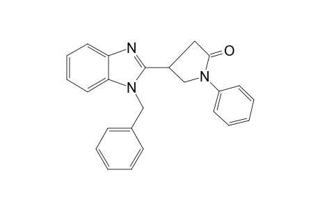 2-Pyrrolidinone, 1-phenyl-4-[1-(phenylmethyl)-1H-1,3-benzimidazol-2-yl]-