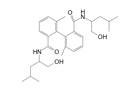 (S,S,S)-6,6'-Dimethyl-biphenyl-2,2'-dicarboxylic acid bis-[(2-hydroxy-1-i-butyl-ethyl)-amide]