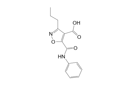 4-Isoxazolecarboxylic acid, 5-[(phenylamino)carbonyl]-3-propyl-