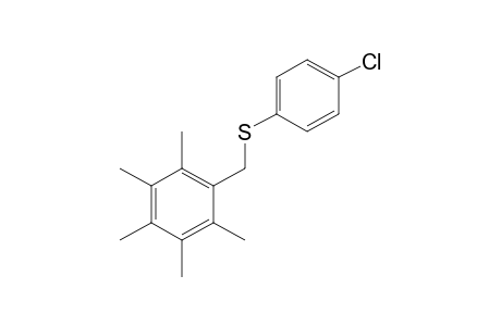 p-chlorophenyl 2,3,4,5,6-pentamethylbenzyl sulfide