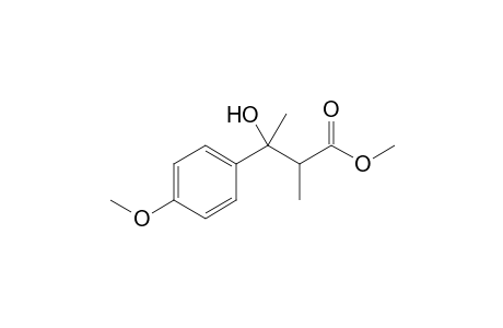 3-Hydroxy-3-(4-methoxyphenyl)-2-methyl-butyric acid methyl ester