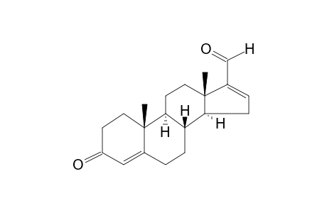 Androstan-4,16-dien-3-one, 17-formyl-