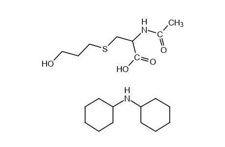 N-acetyl-3-[(3-hydroxypropyl)thio]alanine, compound with dicyclohexylamine (1:1)